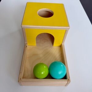 Lovevery Ball Drop Box with Wooden Ball Set Gently Used